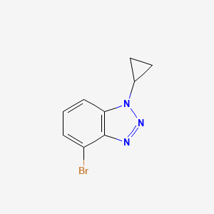 4-bromo-1-cyclopropyl-1H-1,2,3-benzotriazole