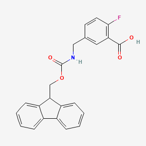 5-[({[(9H-fluoren-9-yl)methoxy]carbonyl}amino)methyl]-2-fluorobenzoicacid