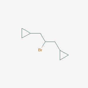 (2-Bromo-3-cyclopropylpropyl)cyclopropane