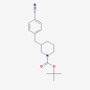 Tert-butyl 3-[(4-cyanophenyl)methyl]piperidine-1-carboxylate