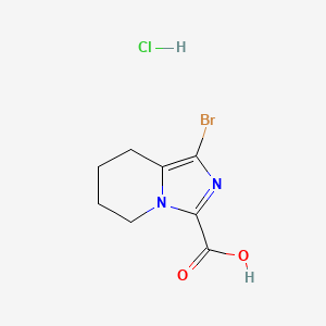 1-bromo-5H,6H,7H,8H-imidazo[1,5-a]pyridine-3-carboxylic acid hydrochloride