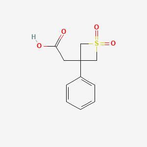 2-(1,1-Dioxo-3-phenyl-1lambda6-thietan-3-yl)acetic acid