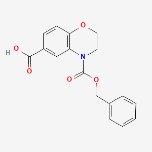 4-Cbz-3,4-dihydro-2H-benzo[B][1,4]oxazine-6-carboxylic acid