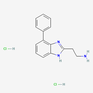 2-(4-phenyl-1H-1,3-benzodiazol-2-yl)ethan-1-amine dihydrochloride