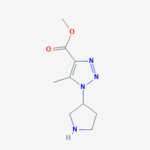 methyl 5-methyl-1-(pyrrolidin-3-yl)-1H-1,2,3-triazole-4-carboxylate