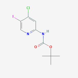 molecular formula C10H12ClIN2O2 B13503250 Tert-butyl (4-chloro-5-iodopyridin-2-yl)carbamate 