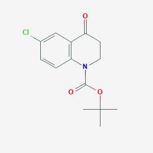 molecular formula C14H16ClNO3 B13503265 Tert-butyl 6-chloro-4-oxo-1,2,3,4-tetrahydroquinoline-1-carboxylate 