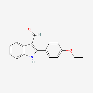 molecular formula C17H15NO2 B1350327 2-(4-乙氧苯基)-1H-吲哚-3-甲醛 CAS No. 590390-81-1