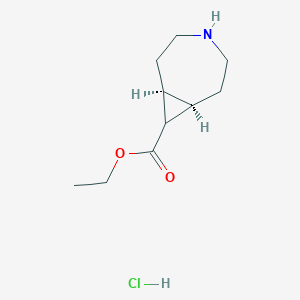 rac-ethyl (1R,7S,8R)-4-azabicyclo[5.1.0]octane-8-carboxylate hydrochloride