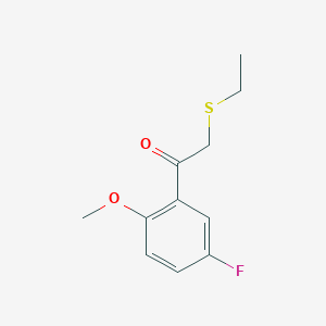 2-(Ethylthio)-1-(5-fluoro-2-methoxyphenyl)ethan-1-one