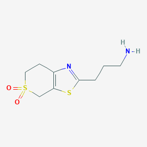 2-(3-Aminopropyl)-6,7-dihydro-4h-thiopyrano[4,3-d]thiazole 5,5-dioxide