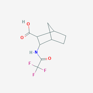 molecular formula C10H12F3NO3 B13503367 3-(2,2,2-Trifluoroacetamido)bicyclo[2.2.1]heptane-2-carboxylic acid 