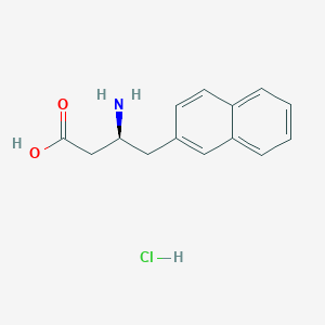 molecular formula C14H16ClNO2 B1350359 (S)-3-氨基-4-(萘-2-基)丁酸盐酸盐 CAS No. 270063-39-3