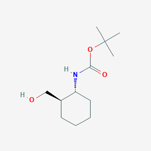 molecular formula C12H23NO3 B13503627 tert-butyl [(1R,2R)-2-(hydroxymethyl)cyclohexyl]carbamate 