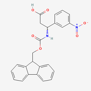 B1350363 (R)-3-((((9H-Fluoren-9-yl)methoxy)carbonyl)amino)-3-(3-nitrophenyl)propanoic acid CAS No. 374791-04-5