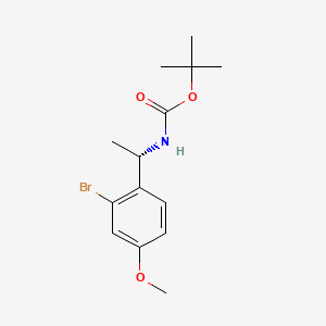 (S)-Tert-butyl (1-(2-bromo-4-methoxyphenyl)ethyl)carbamate