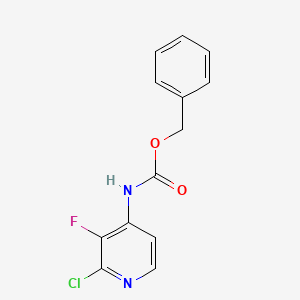 molecular formula C13H10ClFN2O2 B13503700 benzyl N-(2-chloro-3-fluoropyridin-4-yl)carbamate 