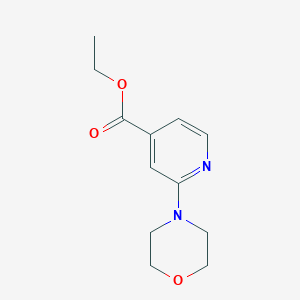 molecular formula C12H16N2O3 B1350380 2-吗啉基异烟酸乙酯 CAS No. 883107-57-1
