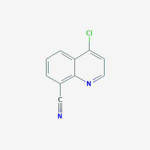 molecular formula C10H5ClN2 B135039 4-氯喹啉-8-腈 CAS No. 132664-45-0
