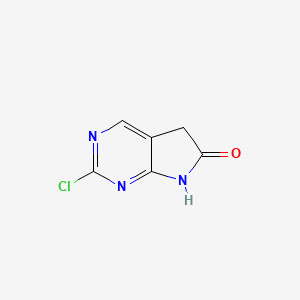 molecular formula C6H4ClN3O B1350397 2-Chloro-5H-pyrrolo[2,3-D]pyrimidin-6(7H)-one CAS No. 335654-08-5