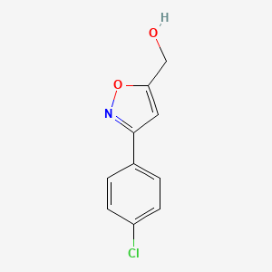 molecular formula C10H8ClNO2 B1350398 (3-(4-Chlorophenyl)isoxazol-5-yl)methanol CAS No. 206055-90-5