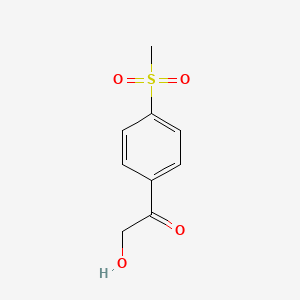 molecular formula C9H10O4S B1350411 2-Hydroxy-1-[4-(methylsulfonyl)phenyl]-1-ethanone CAS No. 197240-27-0