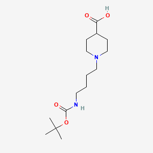 1-(4-((tert-Butoxycarbonyl)amino)butyl)piperidine-4-carboxylic acid