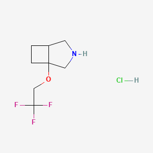 1-(2,2,2-Trifluoroethoxy)-3-azabicyclo[3.2.0]heptane hydrochloride