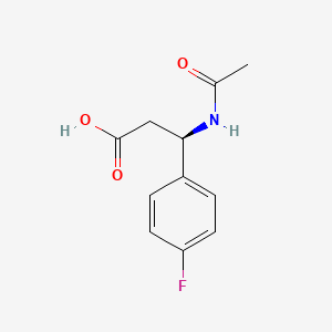 (3R)-3-acetamido-3-(4-fluorophenyl)propanoic acid