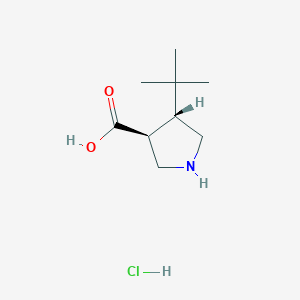 rac-(3R,4S)-4-tert-butylpyrrolidine-3-carboxylic acid hydrochloride, trans