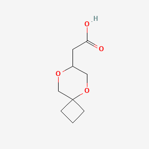 2-{5,8-Dioxaspiro[3.5]nonan-7-yl}acetic acid