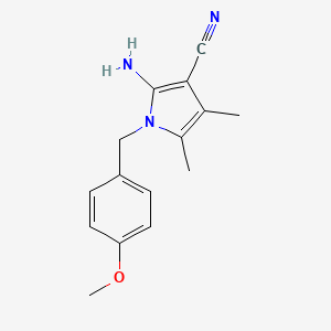 B1350437 2-amino-1-(4-methoxybenzyl)-4,5-dimethyl-1H-pyrrole-3-carbonitrile CAS No. 451485-75-9
