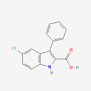 molecular formula C15H10ClNO2 B1350451 5-氯-3-苯基-1H-吲哚-2-甲酸 CAS No. 21139-31-1