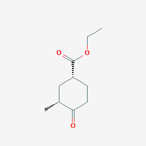 rac-ethyl (1R,3R)-3-methyl-4-oxocyclohexane-1-carboxylate, cis