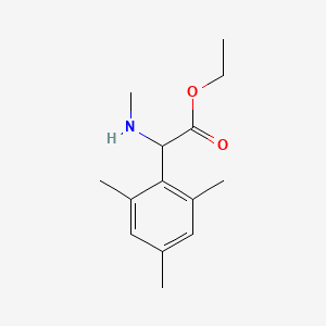 Ethyl 2-mesityl-2-(methylamino)acetate