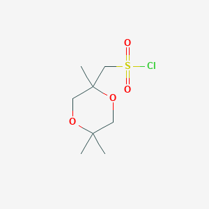 (2,5,5-Trimethyl-1,4-dioxan-2-yl)methanesulfonyl chloride