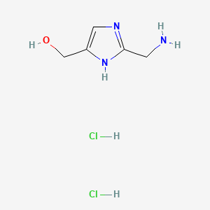 [2-(aminomethyl)-1H-imidazol-4-yl]methanoldihydrochloride