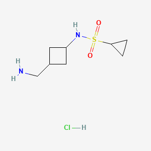 N-[3-(aminomethyl)cyclobutyl]cyclopropanesulfonamide hydrochloride