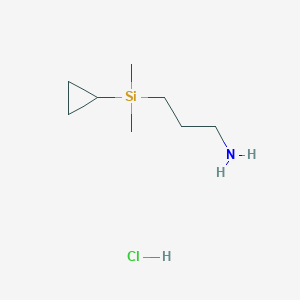 (3-Aminopropyl)(cyclopropyl)dimethylsilanehydrochloride