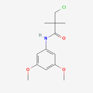 molecular formula C13H18ClNO3 B1350470 3-chloro-N-(3,5-dimethoxyphenyl)-2,2-dimethylpropanamide CAS No. 454473-71-3