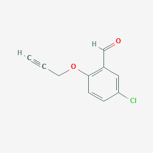molecular formula C10H7ClO2 B1350472 5-Chloro-2-(2-propynyloxy)benzenecarbaldehyde CAS No. 224317-64-0