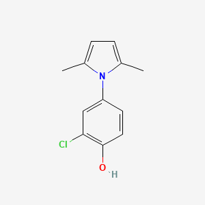 molecular formula C12H12ClNO B1350475 2-氯-4-(2,5-二甲基-1H-吡咯-1-基)苯酚 CAS No. 647841-63-2