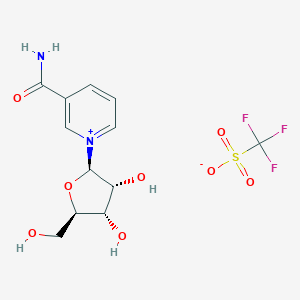 molecular formula C12H15F3N2O8S B135048 烟酰胺核糖三氟甲磺酸盐 CAS No. 445489-49-6