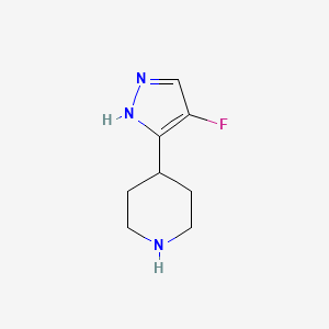 4-(4-fluoro-1H-pyrazol-3-yl)piperidine