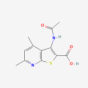 3-Acetamido-4,6-dimethylthieno[2,3-b]pyridine-2-carboxylic acid