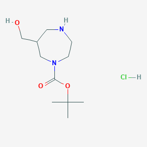 Tert-butyl 6-(hydroxymethyl)-1,4-diazepane-1-carboxylate hydrochloride