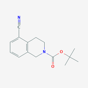 Tert-butyl 5-cyano-3,4-dihydro-2(1h)-isoquinolinecarboxylate