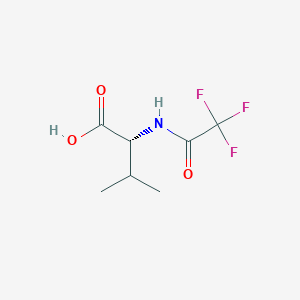 molecular formula C7H10F3NO3 B13505073 (2,2,2-Trifluoroacetyl)-d-valine 