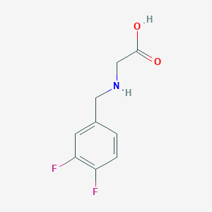 molecular formula C9H9F2NO2 B13505103 (3,4-Difluorobenzyl)glycine 