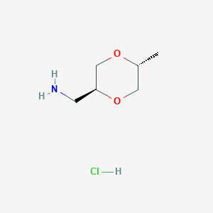 rac-1-[(2R,5S)-5-methyl-1,4-dioxan-2-yl]methanamine hydrochloride